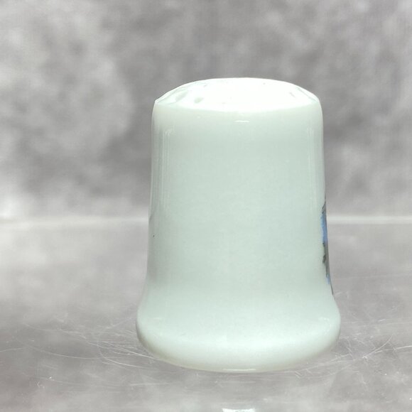 Porcelain Thimble Featuring Scenic "Nice" Design With Coastal Imagery France - Picture 5 of 9